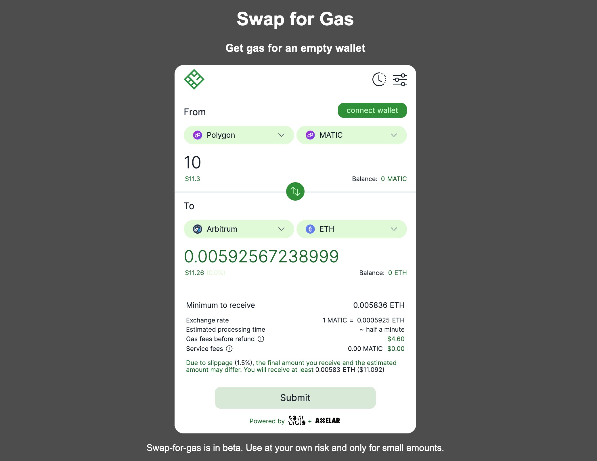 Swap for Gas media 1