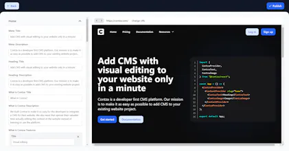 Contza CMS gallery image