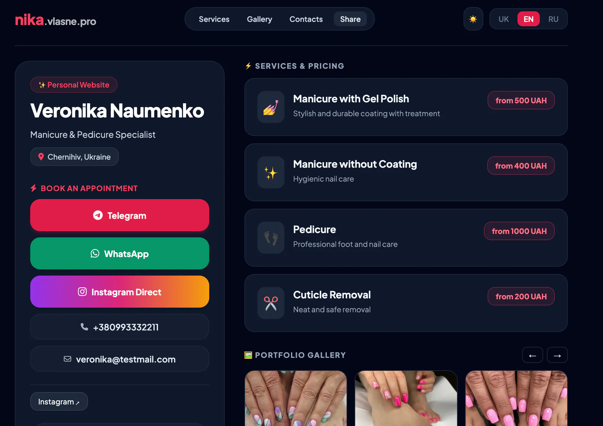 Vlasne.pro - fast web site generator gallery image