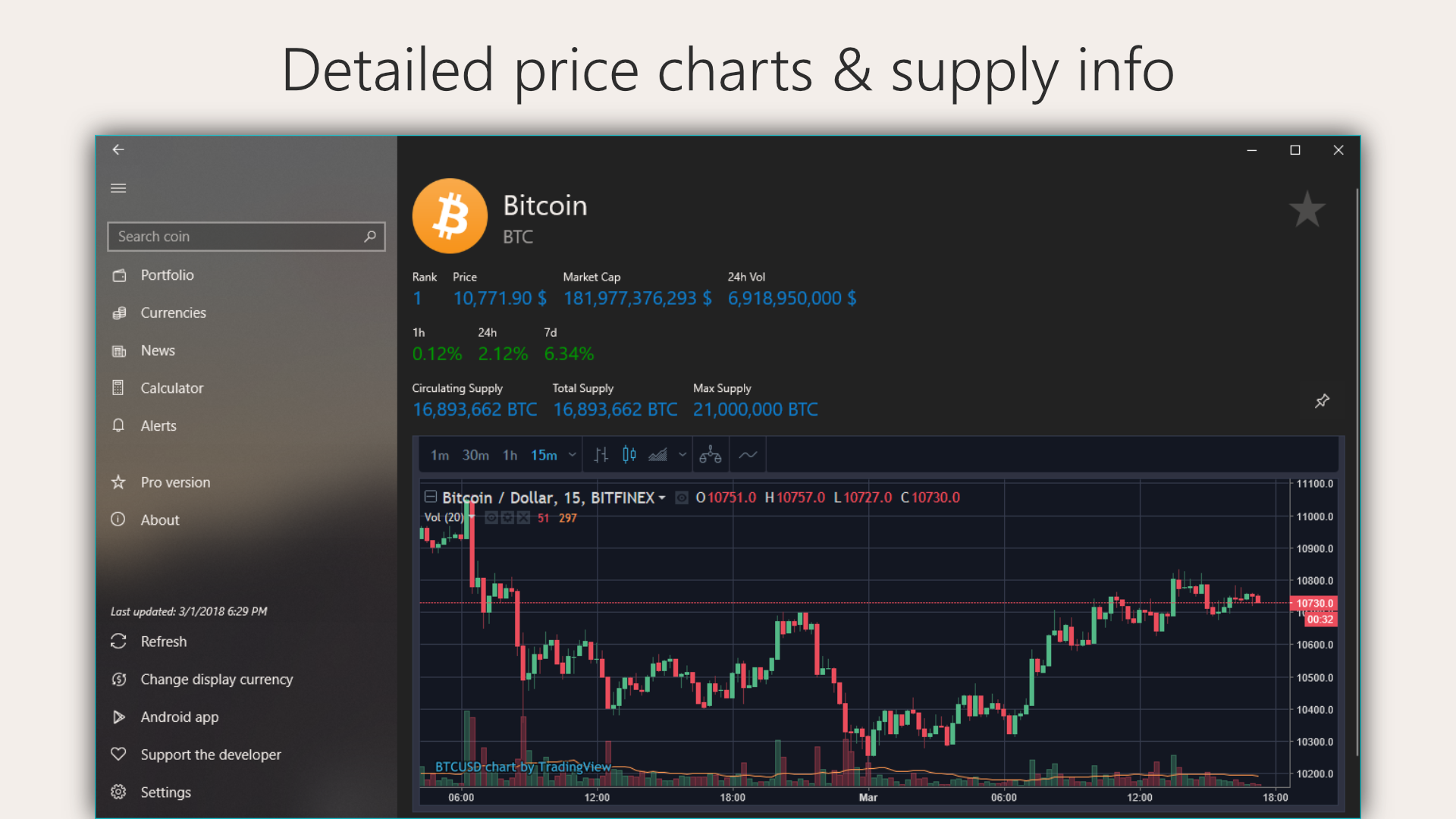 Coini: A dedicated cryptocurrency app for Windows and Android | Product Hunt