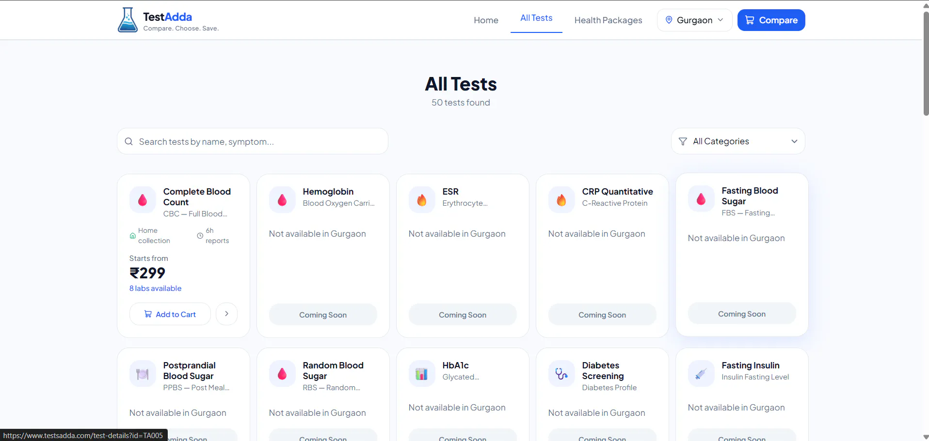TestAdda — Compare Lab Test Prices gallery image
