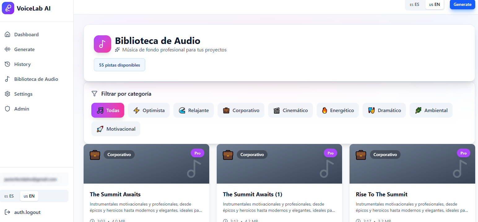 VoiceLab AI - Screenshot 4 showing product features and functionality