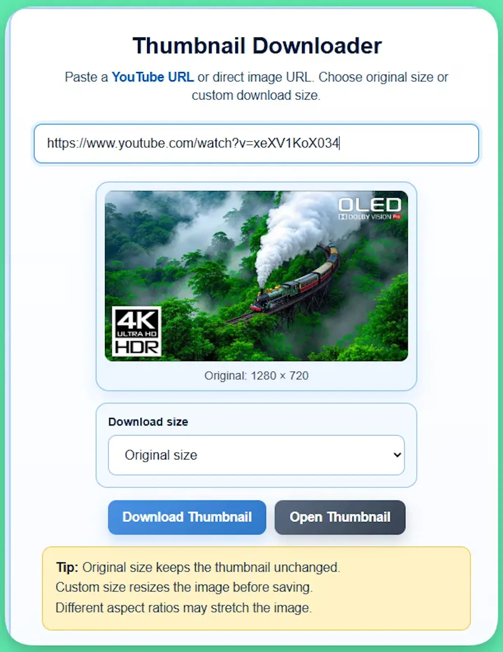 Free You tube Thumbnail Downloader screenshot 1
