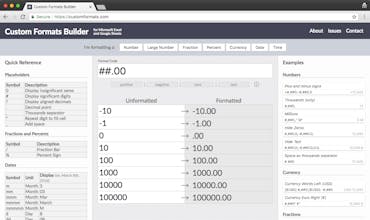 Custom Formats Builder gallery image