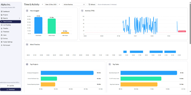 Monitor360 - Screenshot 3 showing product features and functionality