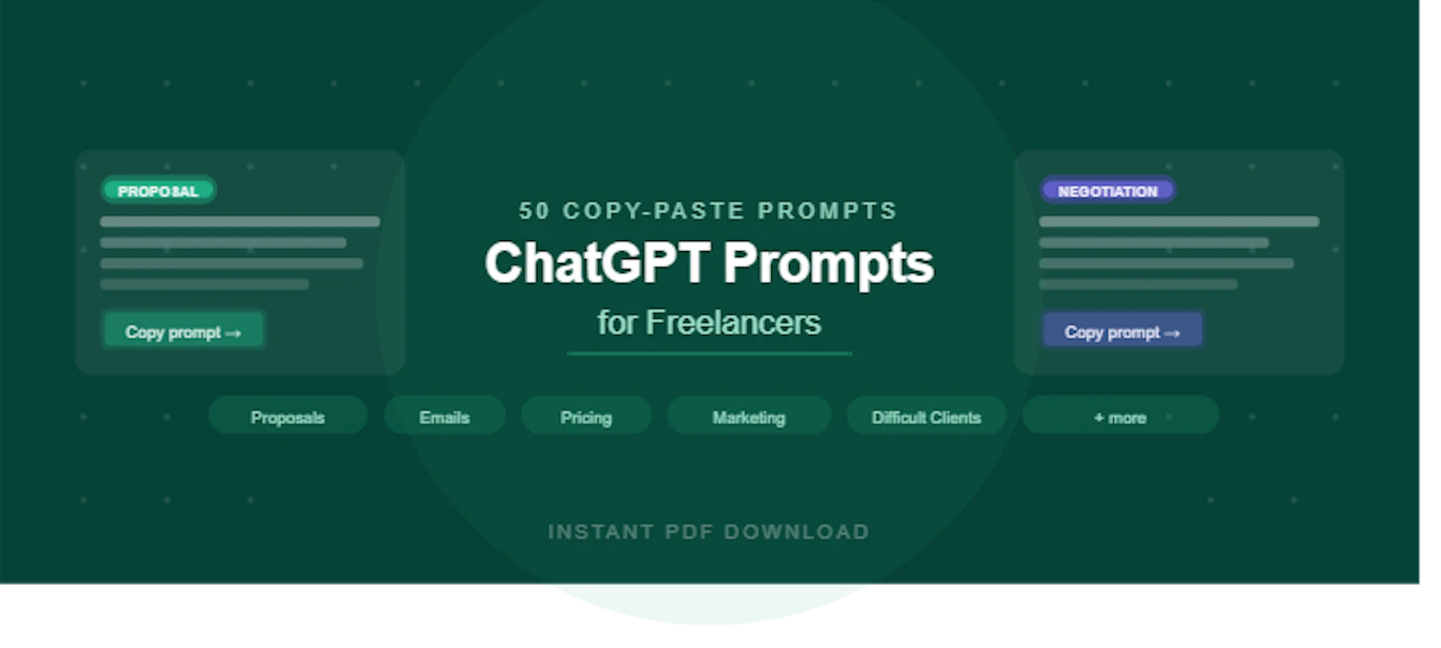 50 ChatGPT Prompts for Freelancers screenshot 1
