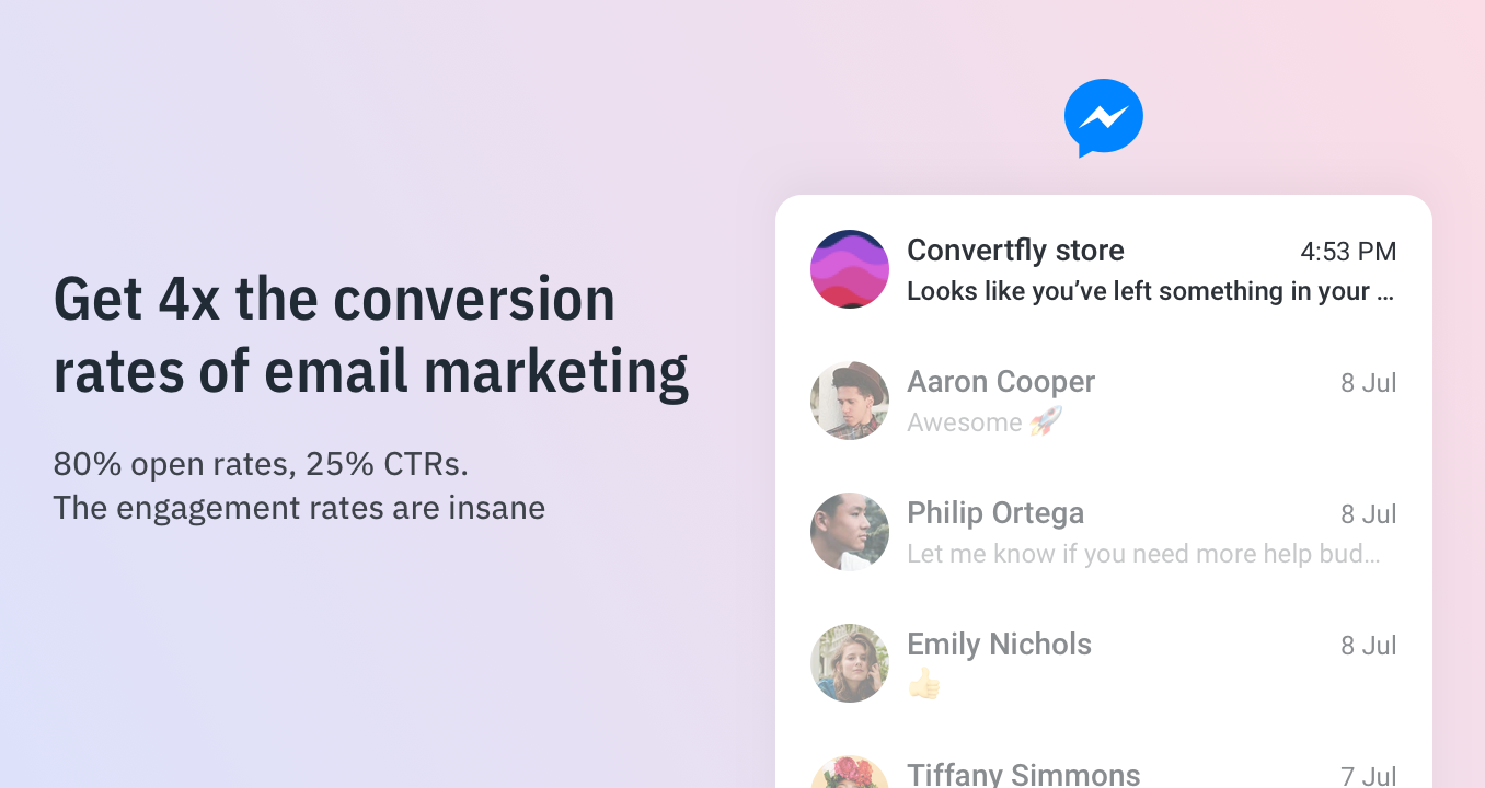 Convertfly Messenger Marketing gallery image