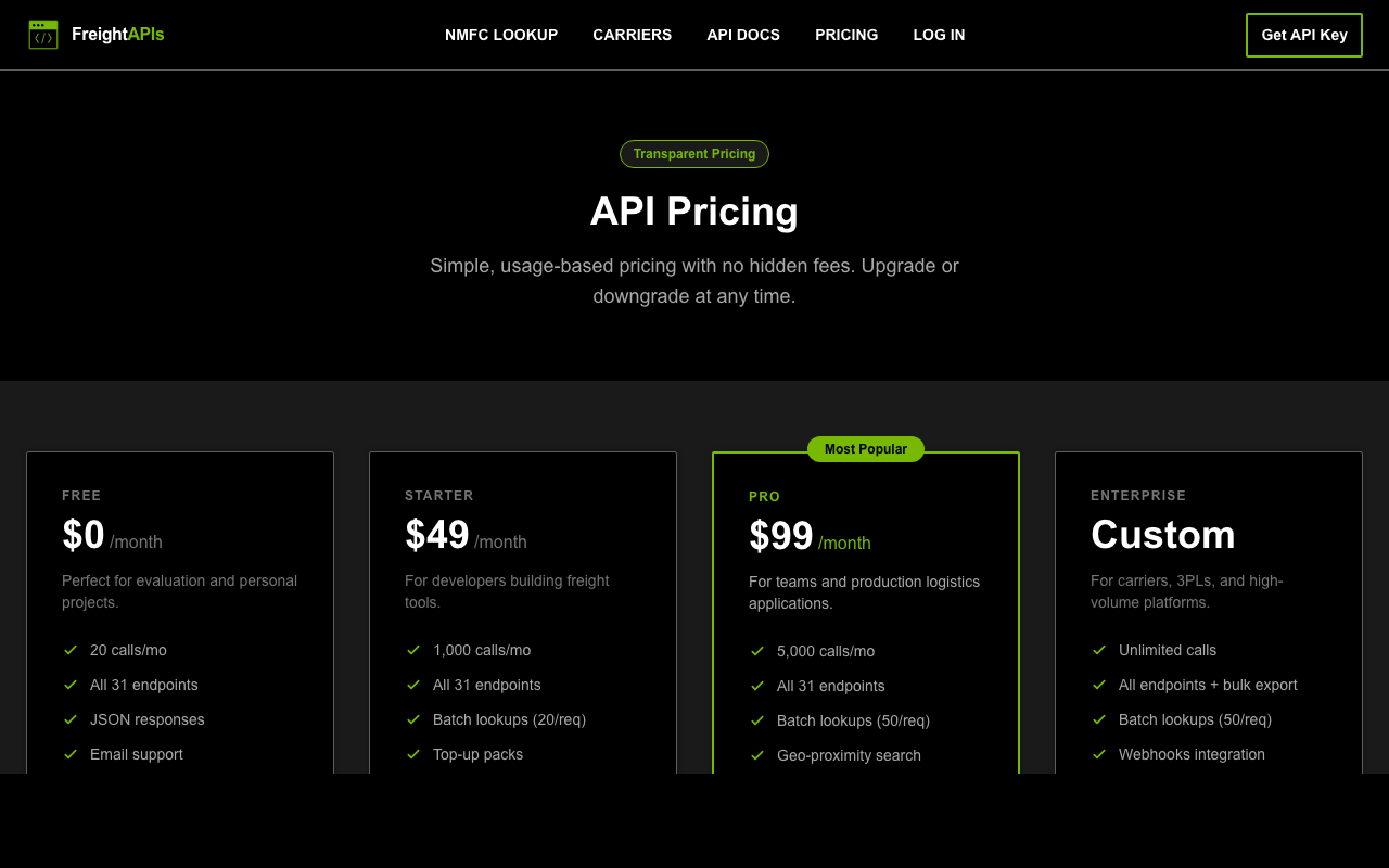 FreightAPIs gallery image