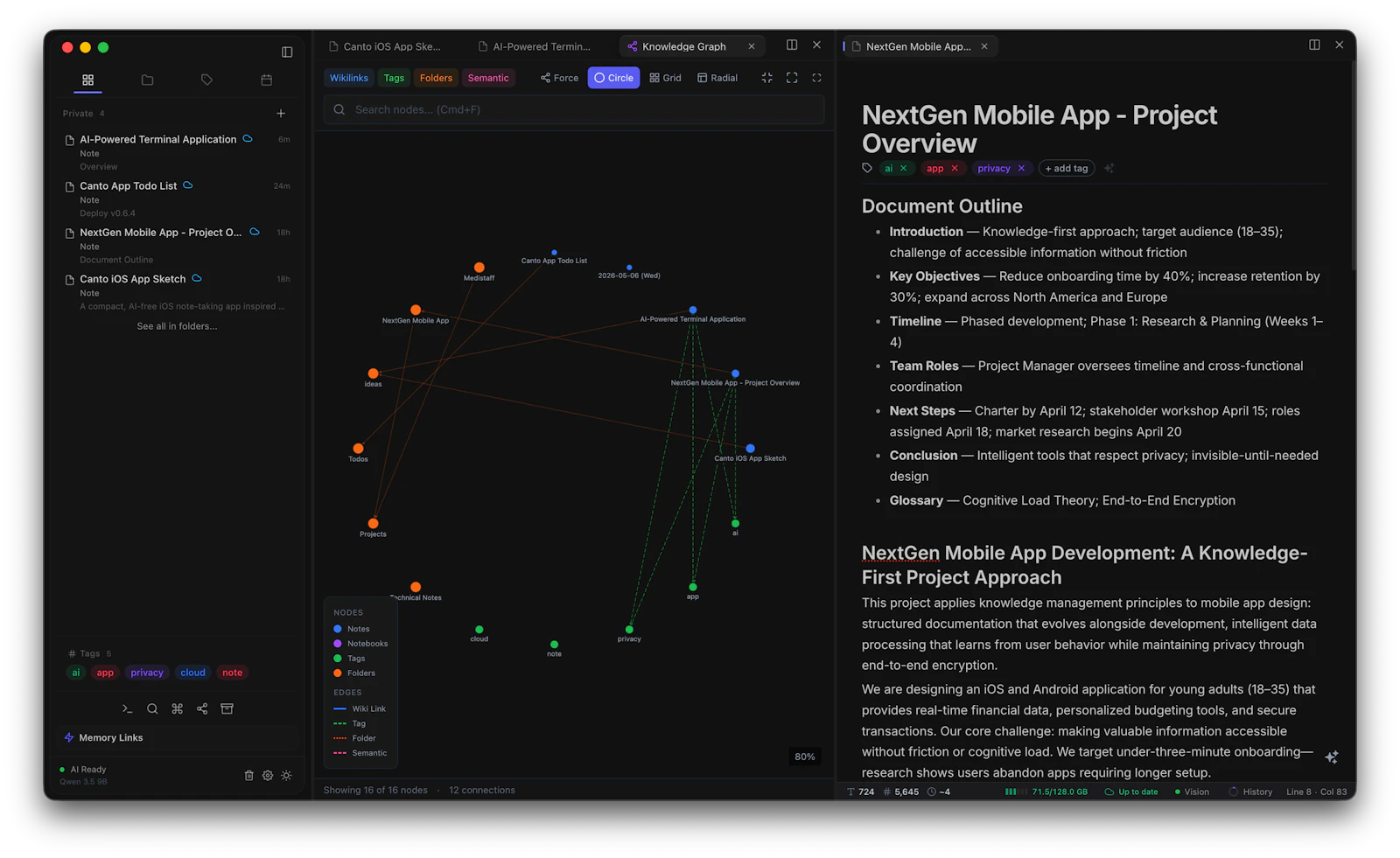 Canto screenshot 3