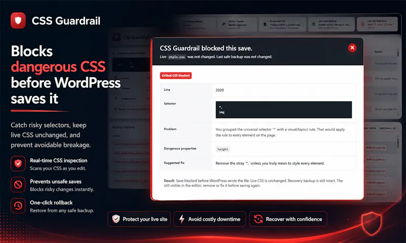 CSS Guardrail screenshot 3
