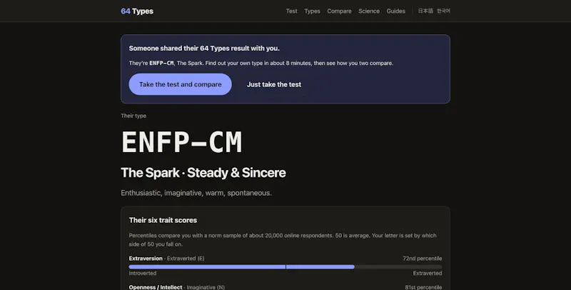 64 Types screenshot 2