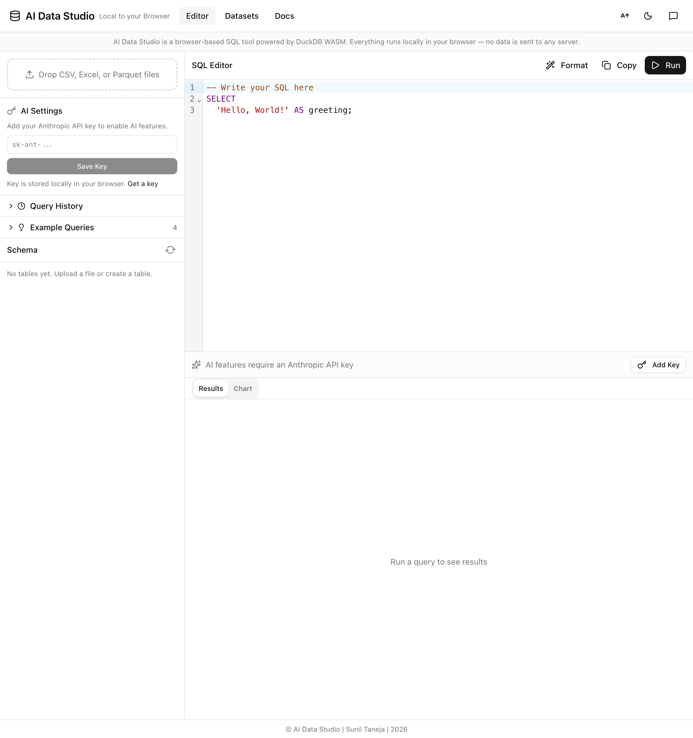 AI Data Studio - File Analytics