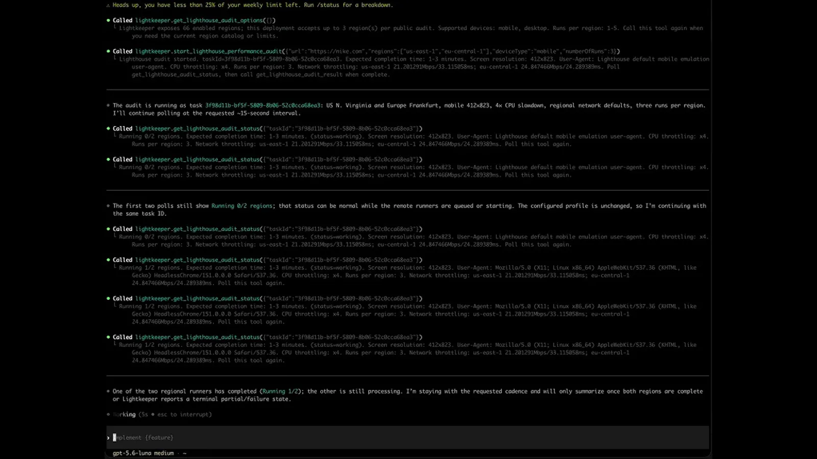 LightKeeper MCP screenshot 1 (video preview)