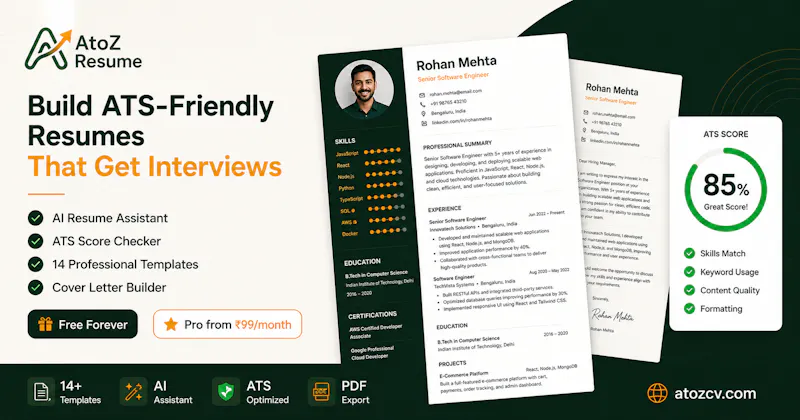 AtoZ Resume Builder screenshot 2