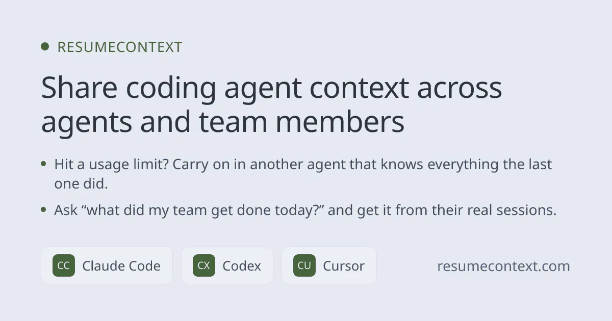 ResumeContext gallery image