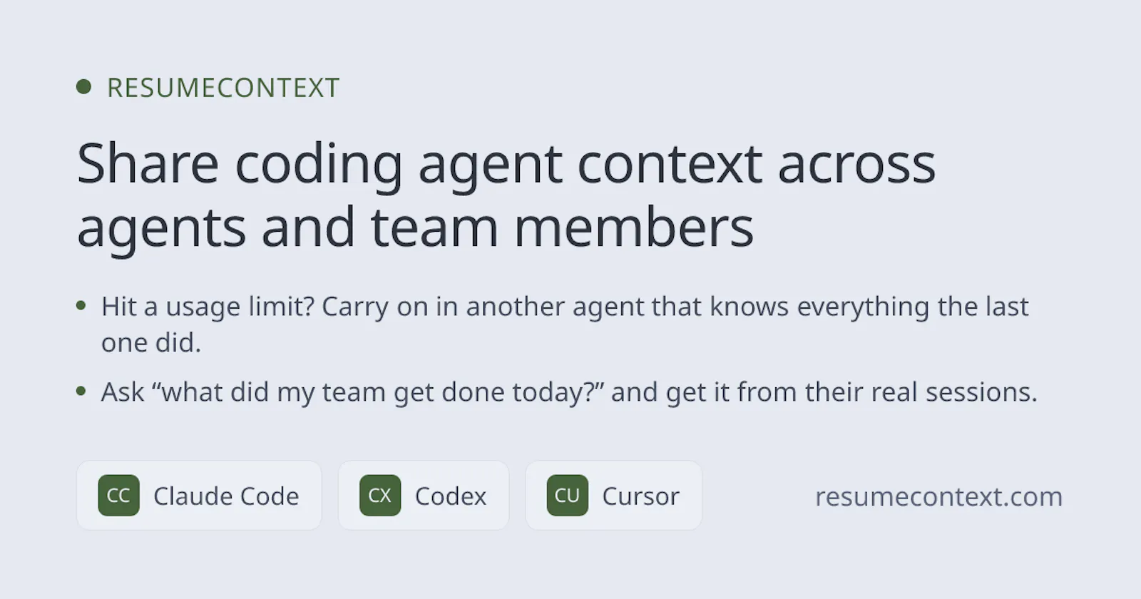 ResumeContext screenshot 2