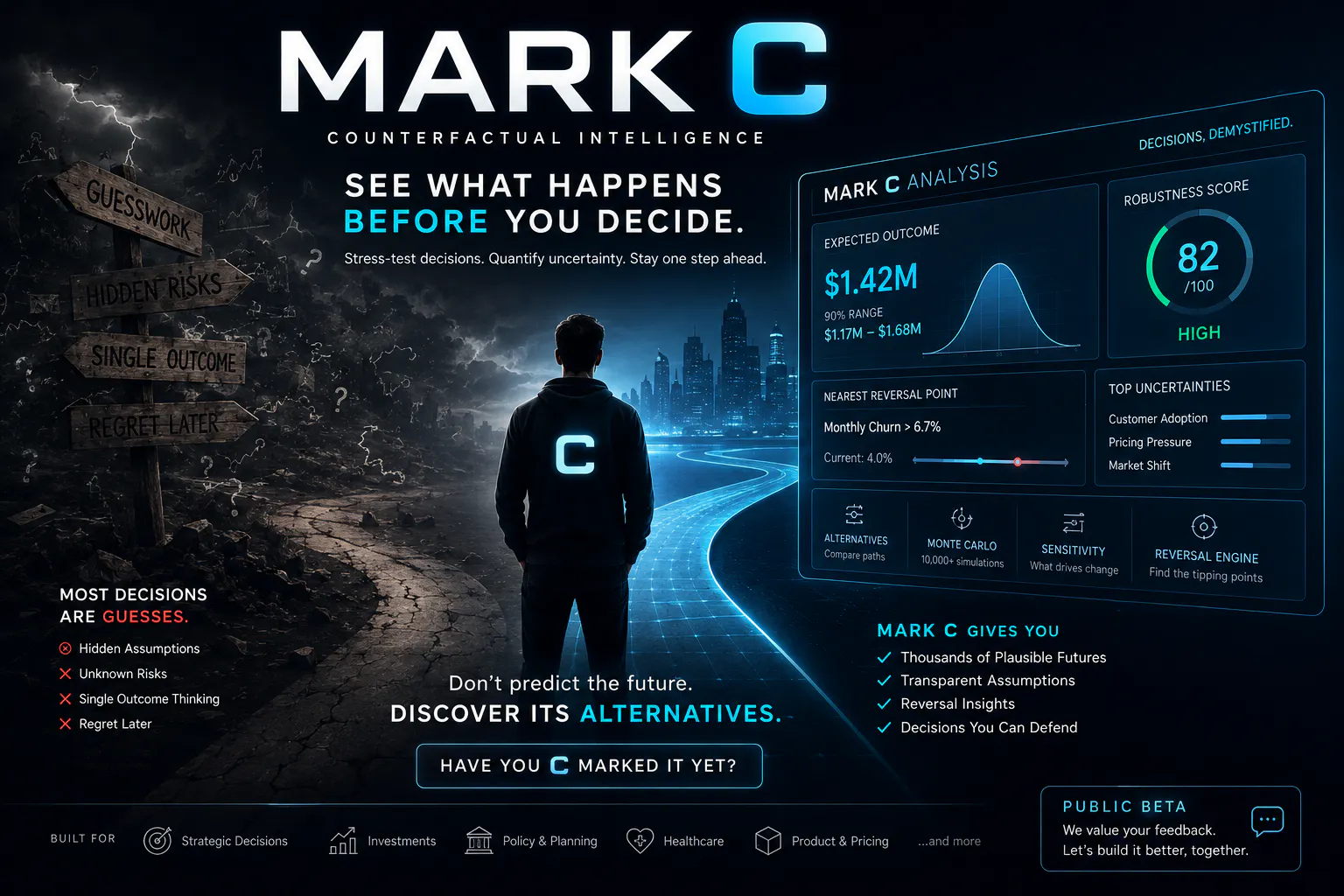 MARK C — Counterfactual Intelligence gallery image