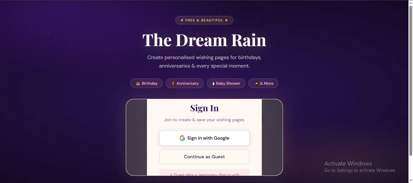 The Dream Rain