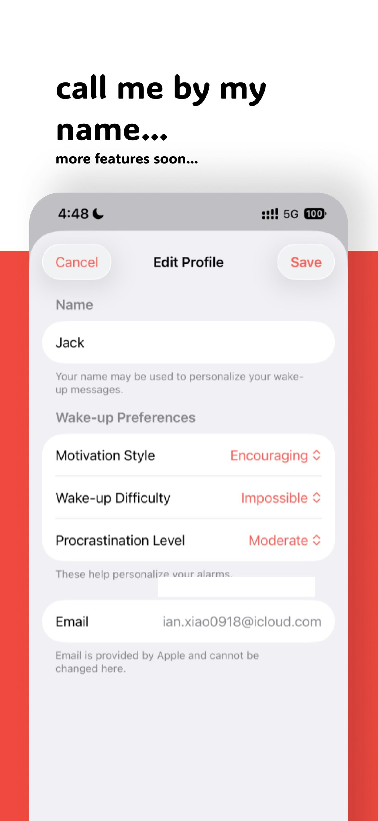 Nag Alarm AI - Screenshot 3 showing product features and functionality