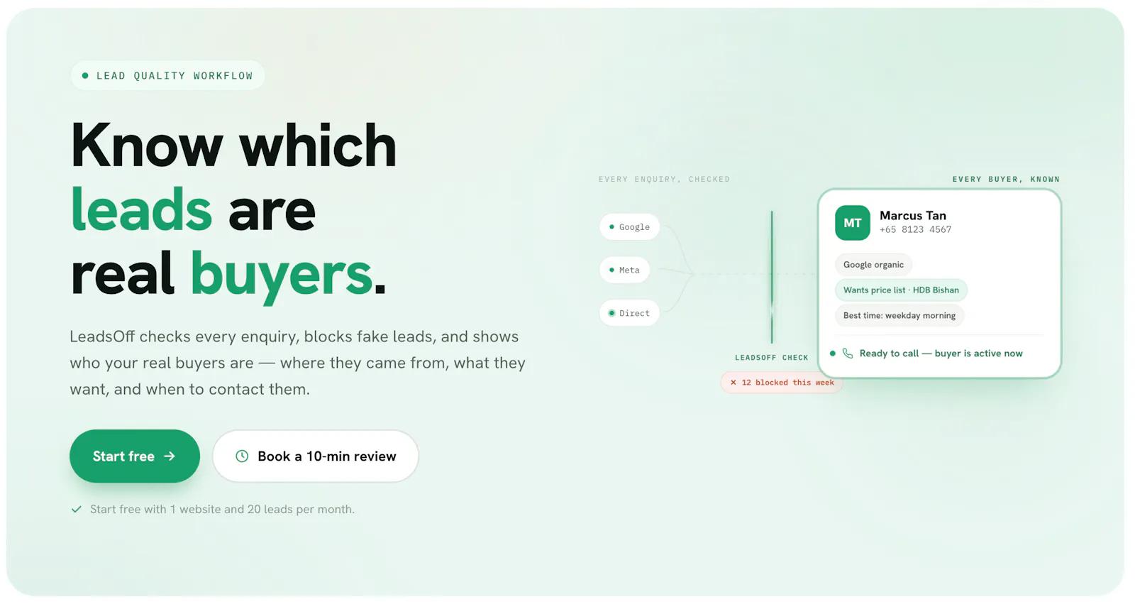 LeadsOff screenshot 2