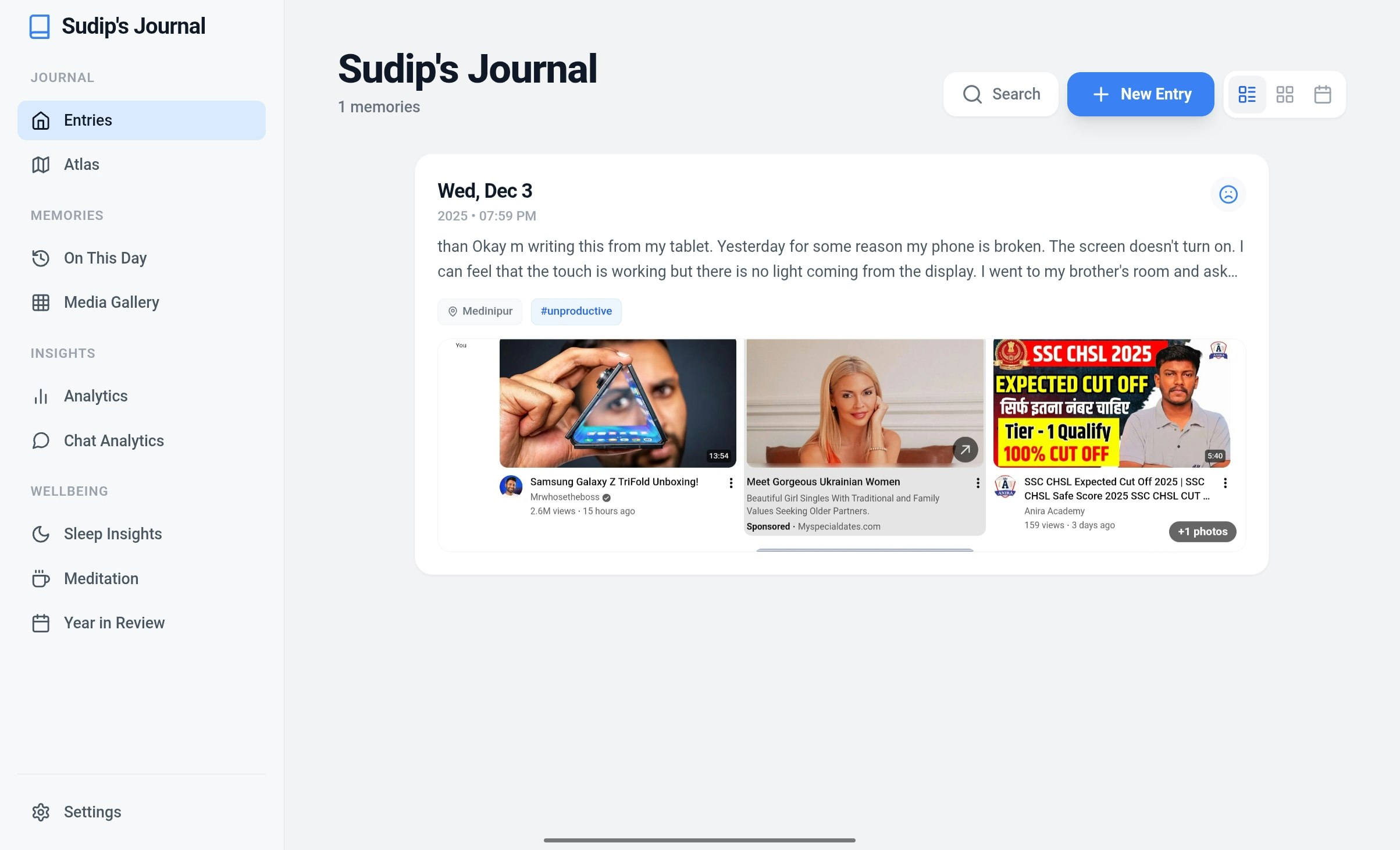 BlackPirate's Journal - Screenshot 2 showing product features and functionality
