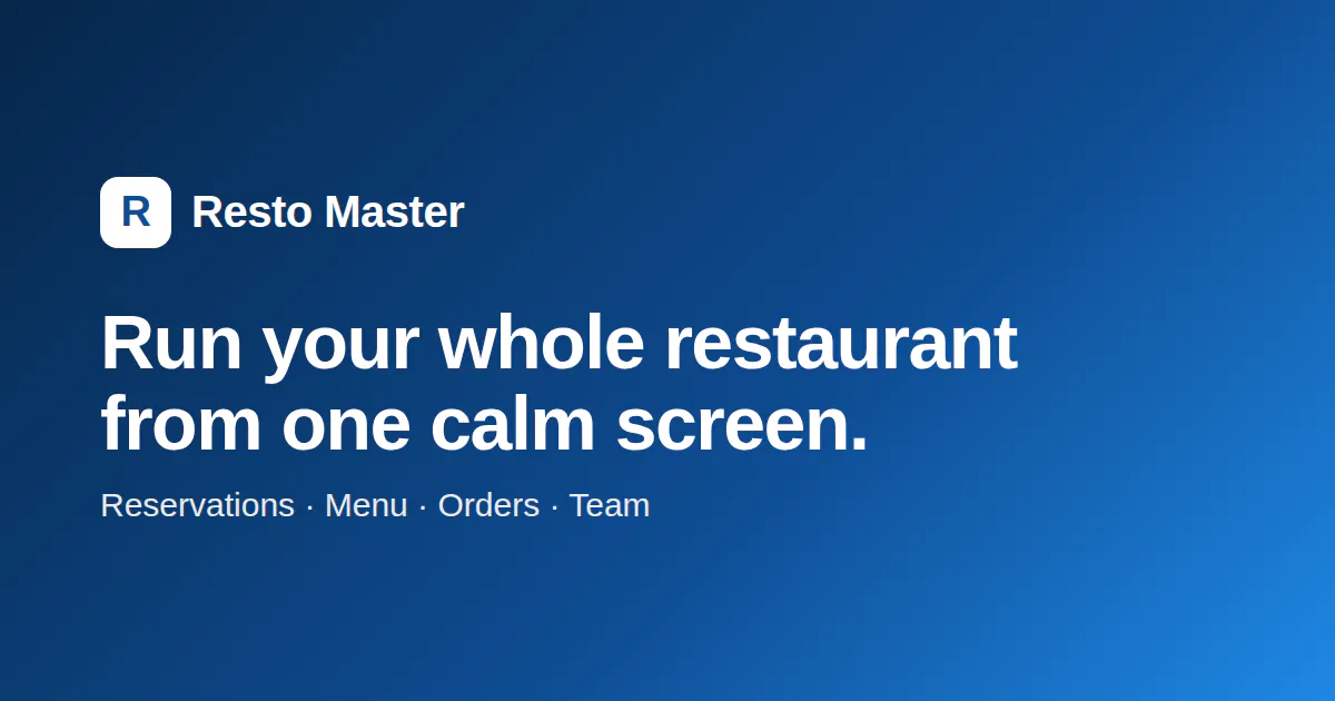 Resto Master gallery image