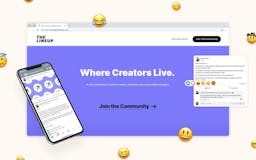 The Lineup | Community for Creators media 2