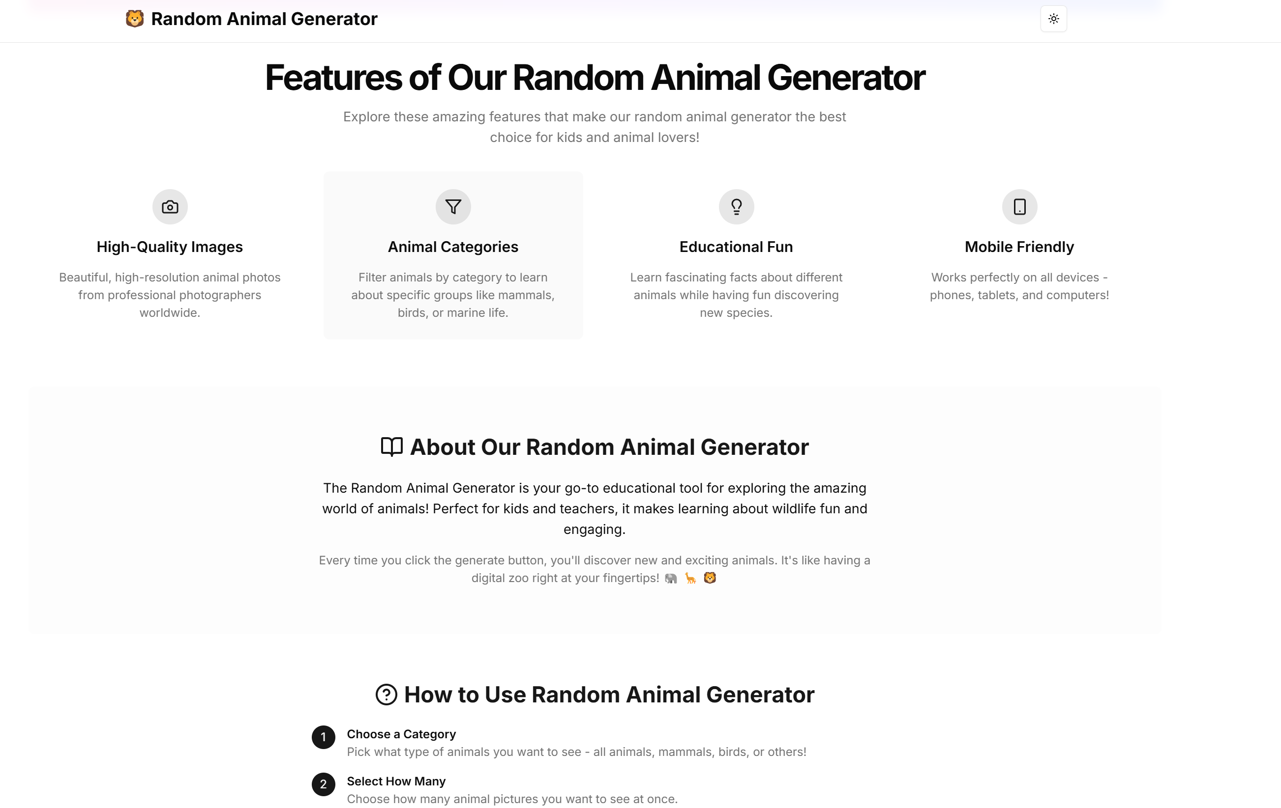 Random Animal Generator gallery image