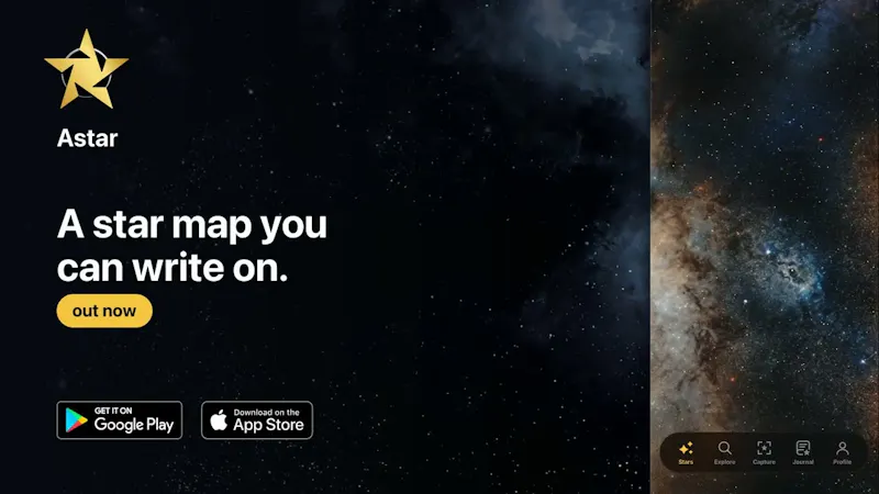 Astar: Interactive 3D Star Map screenshot 1 (video preview)
