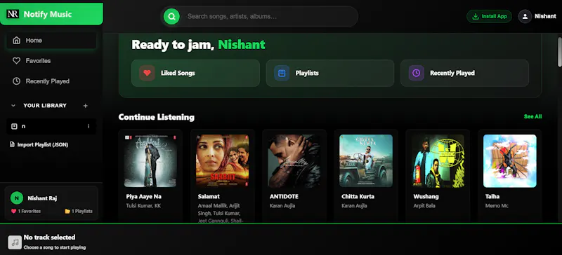 Notify Music screenshot 2