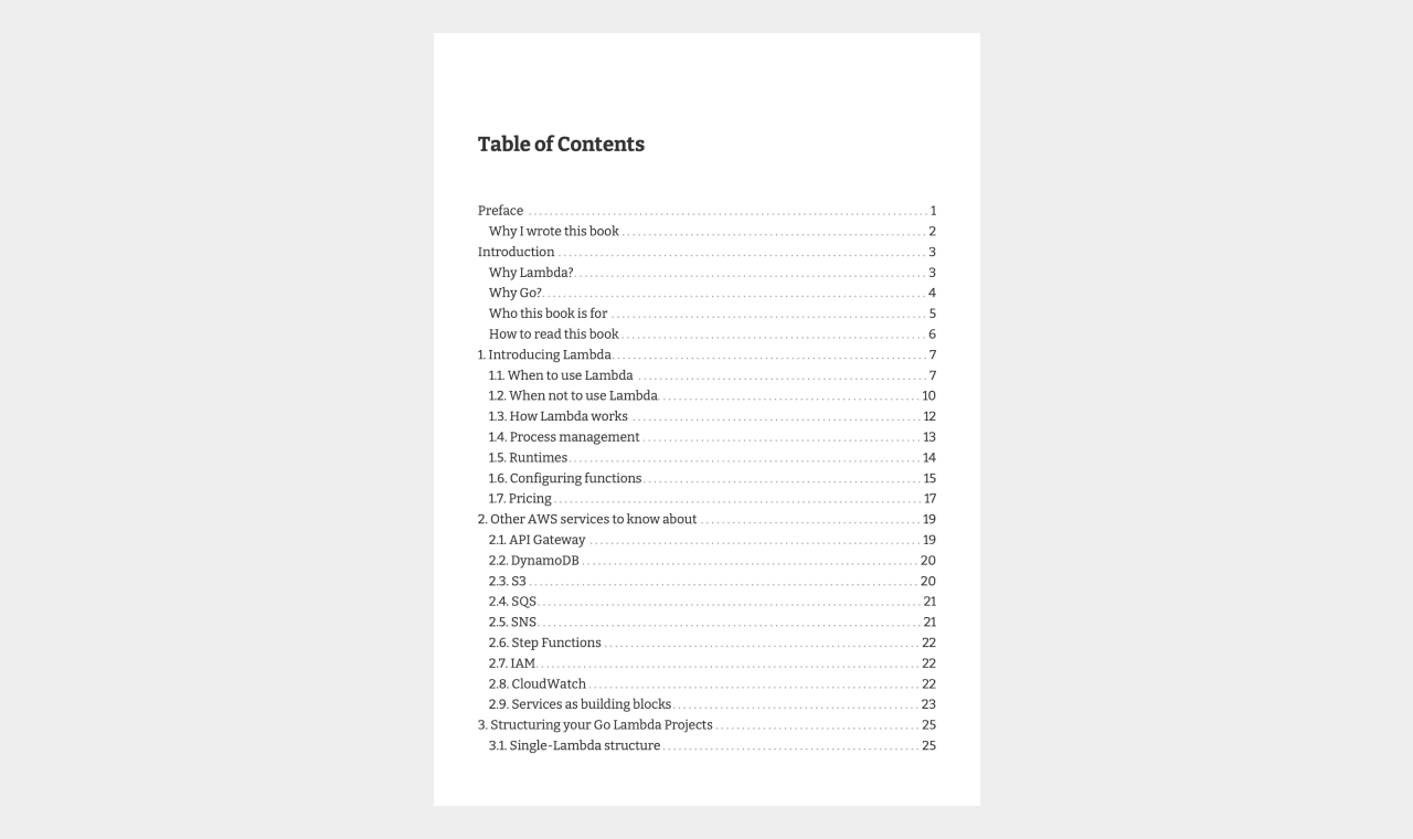 Make the most of AWS Lambda with Go gallery image