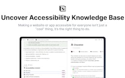 uncover Accessibility - Knowledge Base media 1