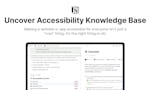 uncover Accessibility - Knowledge Base image