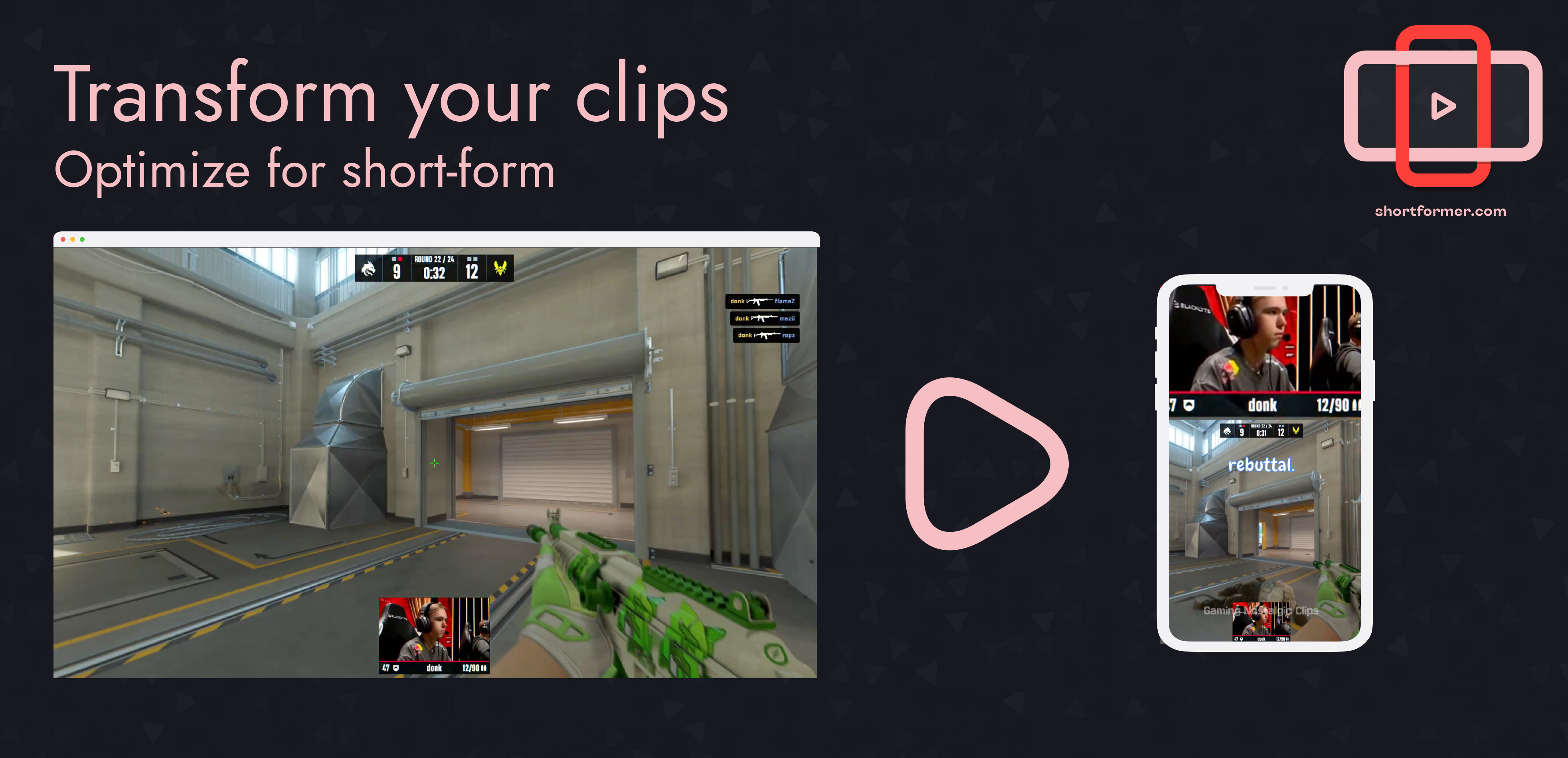 Shortformer.com - Screenshot 2 showing product features and functionality
