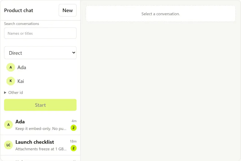 Bootstrapware Chat screenshot 2