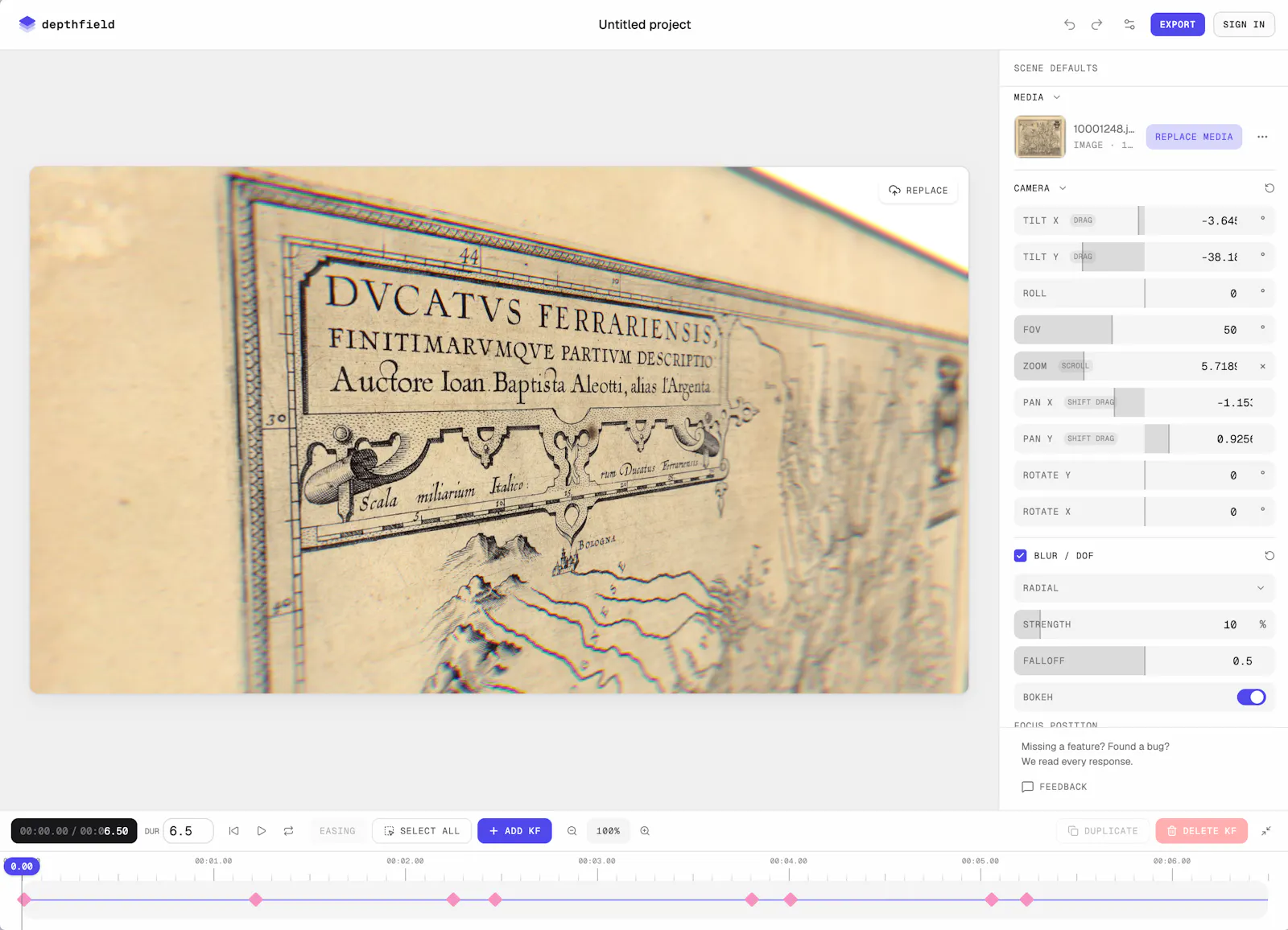 Depthfield screenshot 1