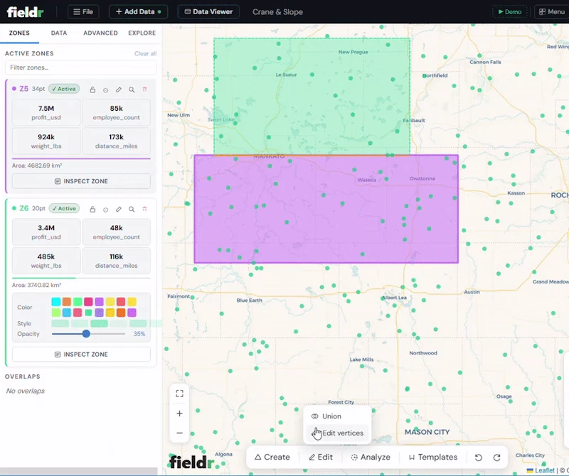 Fieldr studio screenshot 2