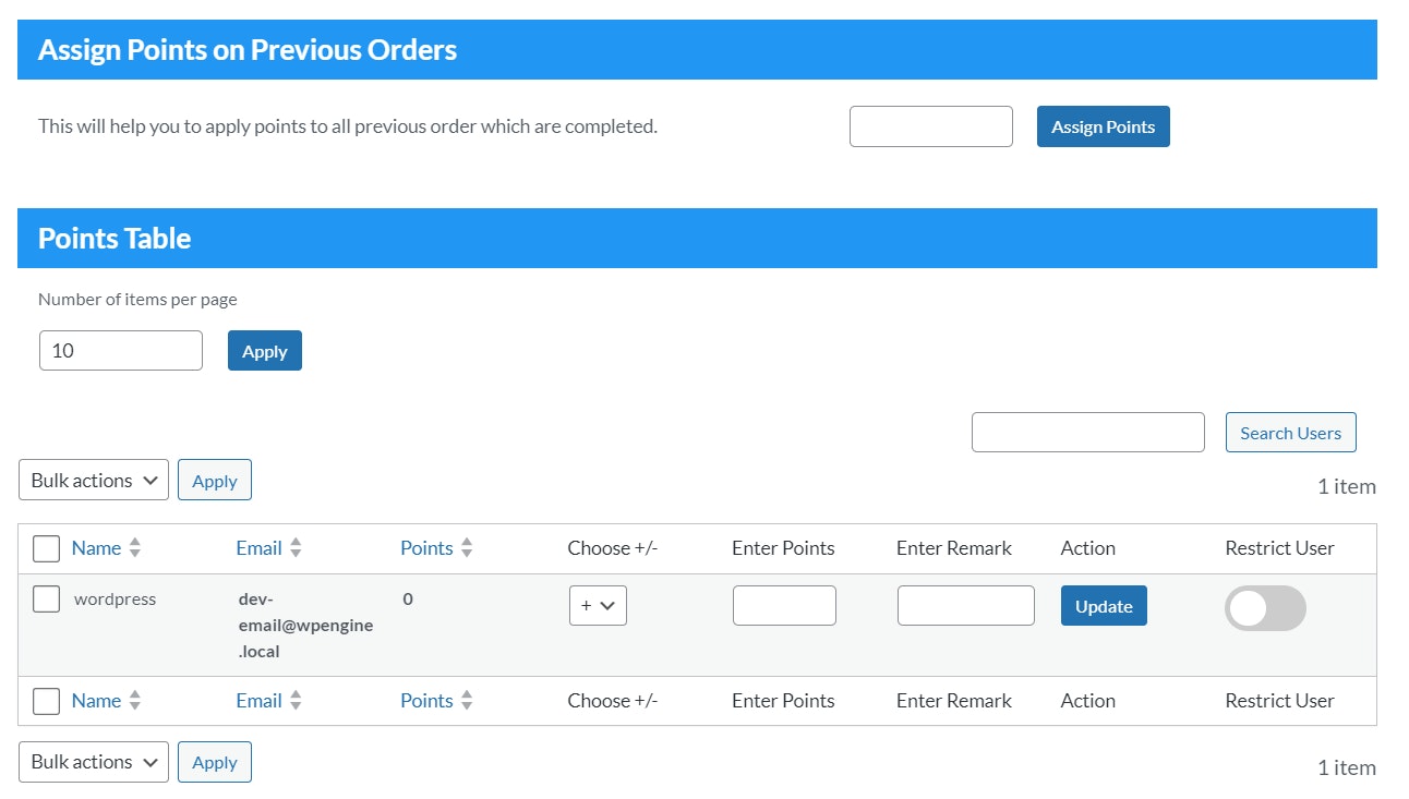 Очки и награды за Woocommerce Pro media 7