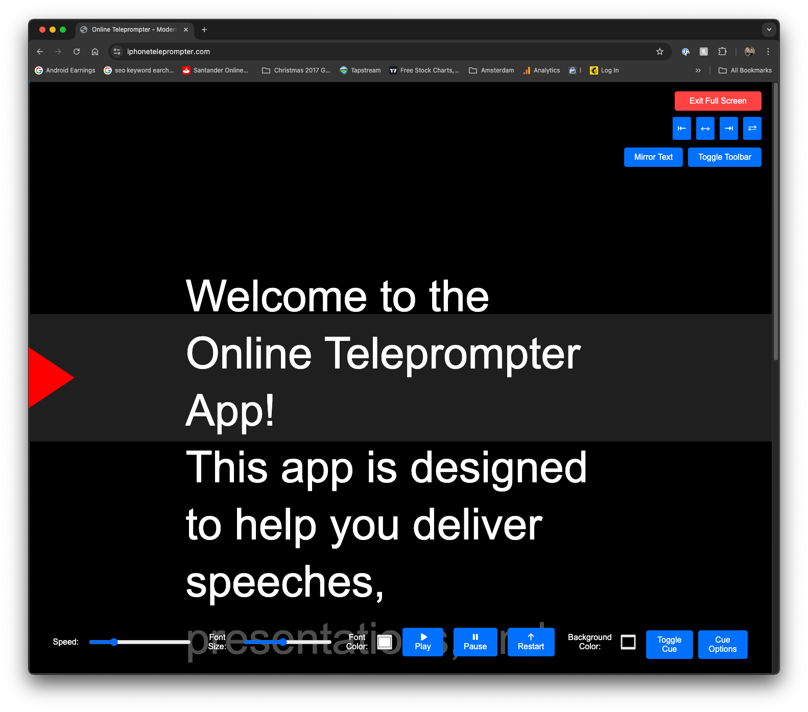 100% kostenloser Online -Teleprompter media 3