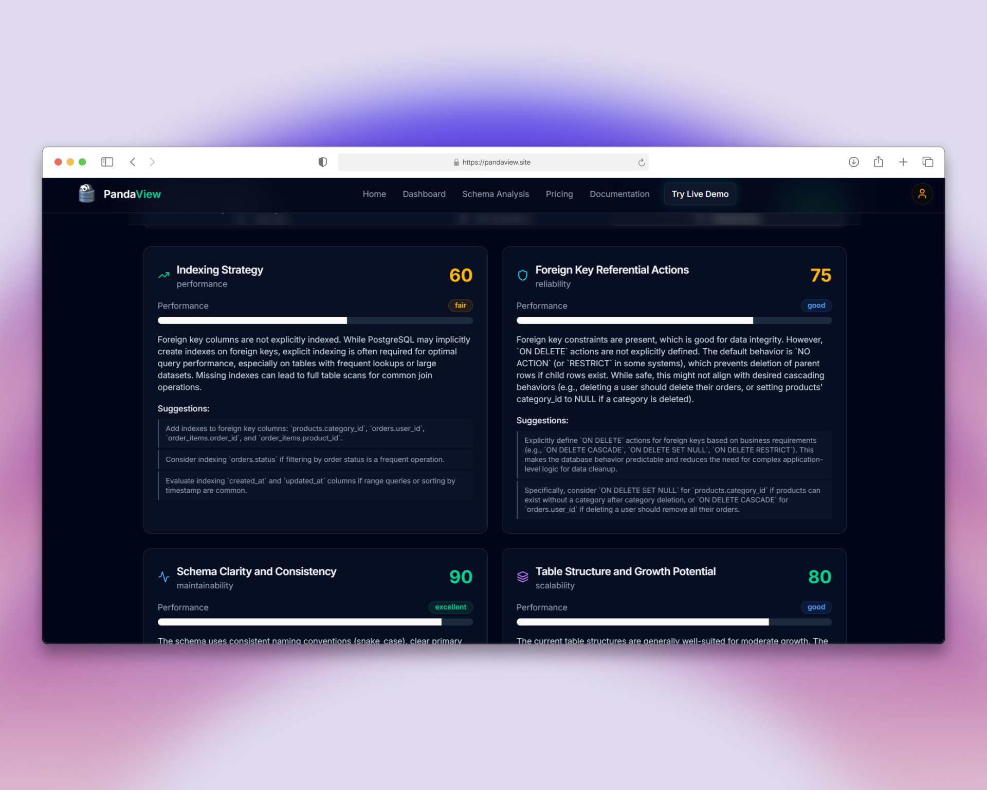 Pandaview - Visualización y seguridad del esquema de la base de datos media 5