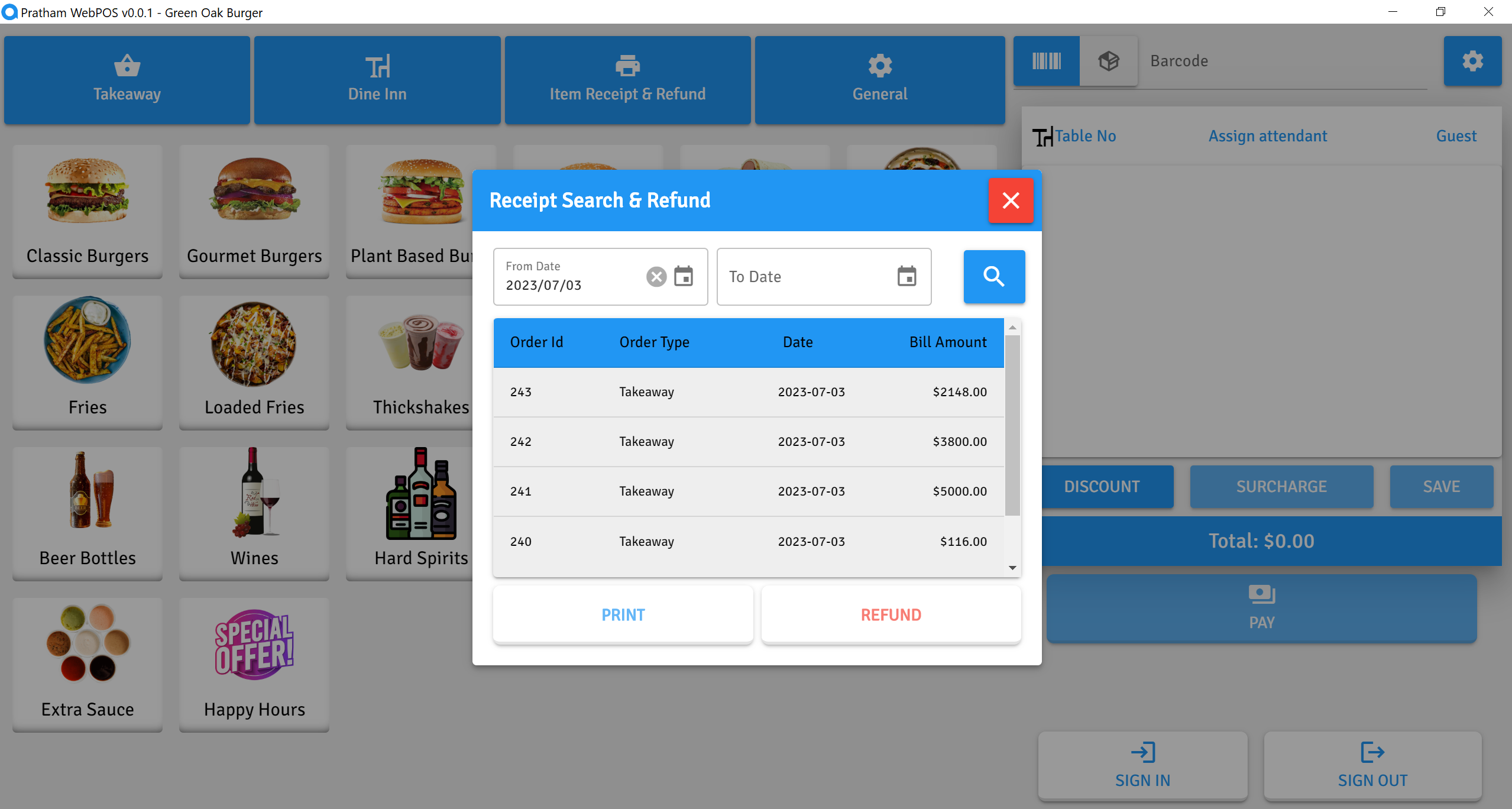 Média Premier logiciel POS 5
