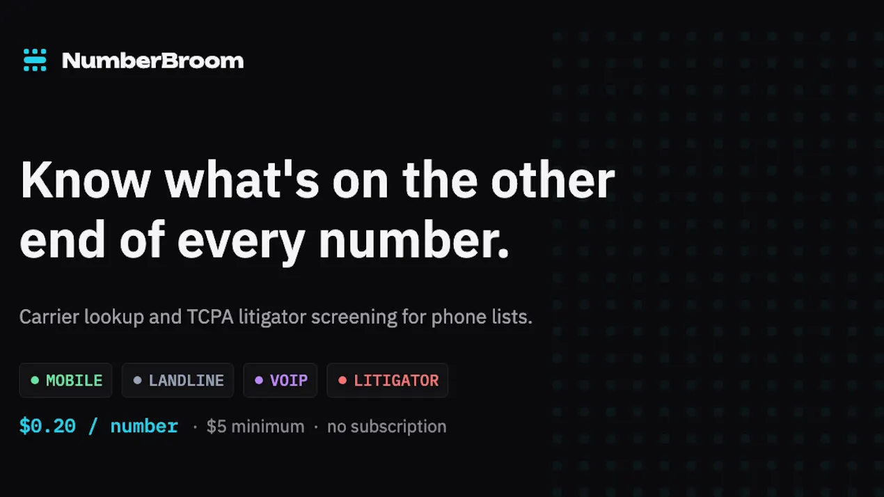 NumberBroom product