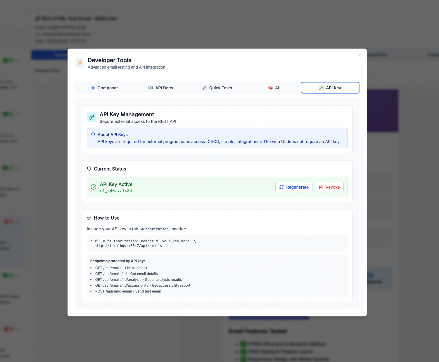 MailLinter gallery image