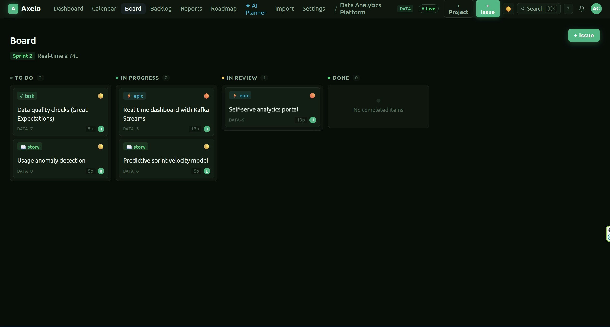 Axelo — Project Management gallery image
