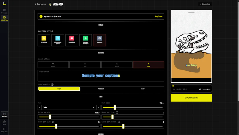 Reelsub App screenshot 3