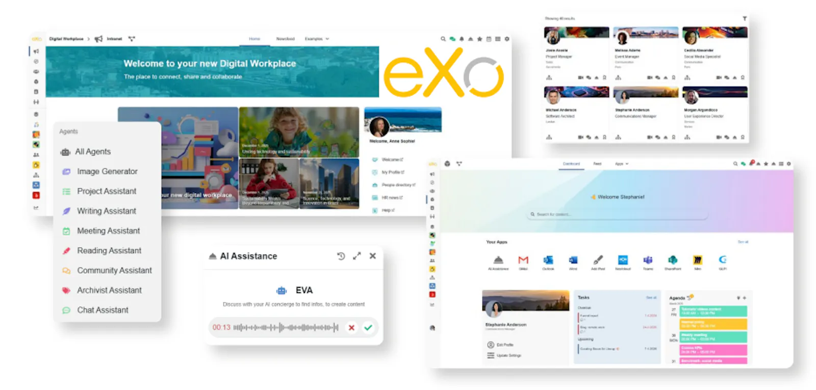 eXo Platform 7.2 screenshot 1