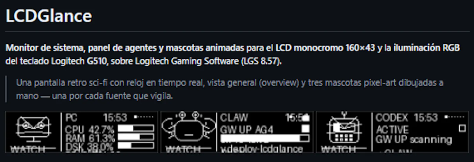 LCDGlance screenshot 1