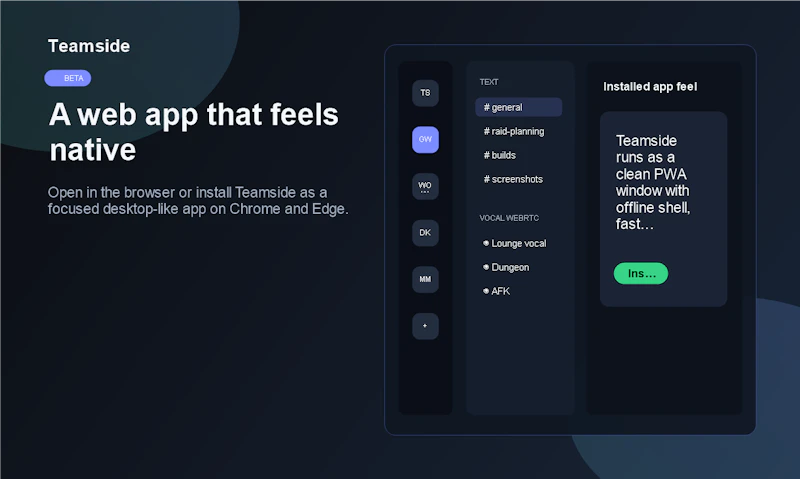 Teamside screenshot 2