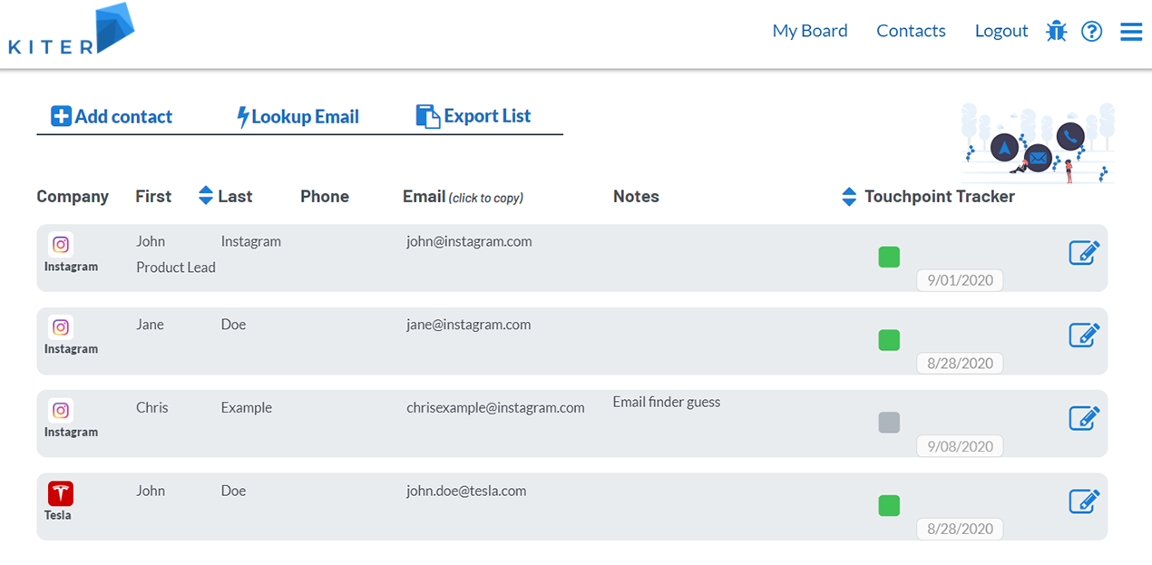 Kiter.app Chrome Plugin gallery image