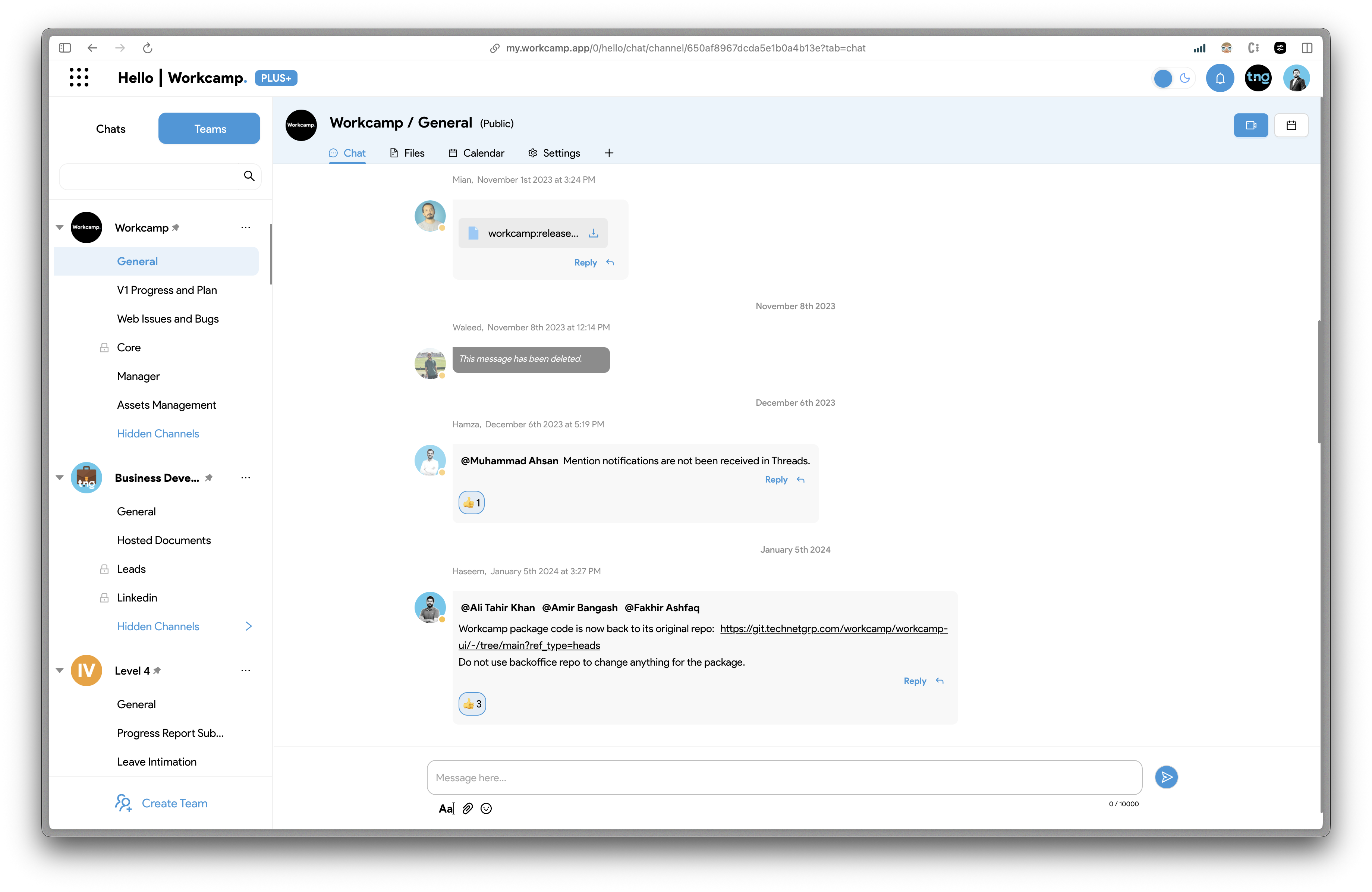 Workcamp - Main product screenshot demonstrating key features and user interface
